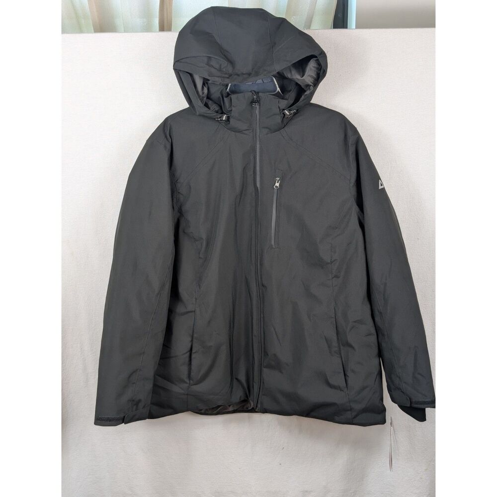 Tec-One Explorer Ski Jacket Hooded Black Men's Size 3XL NWT